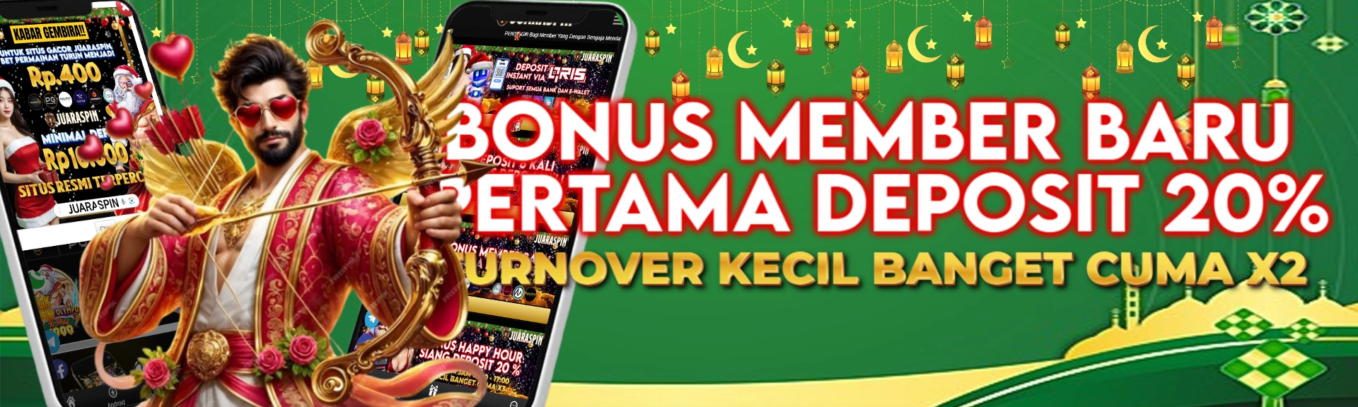 Bonus 20% Deposit Pertama untuk Member Baru di Juaraspin